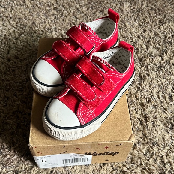 Weestep Red Canvas Sneaker - Picture 1 of 1